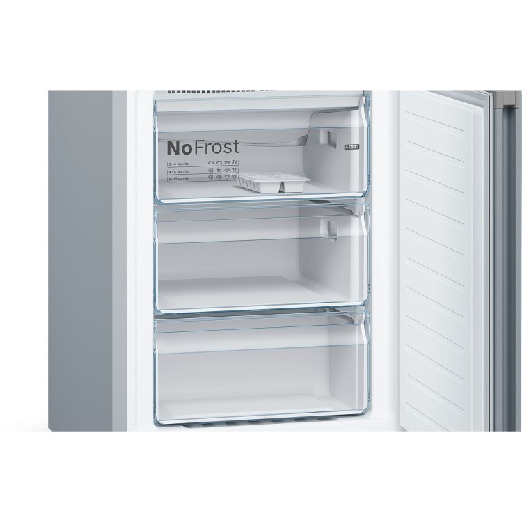 Refurbished Bosch Series 4 366 Litre 70/30 Freestanding Fridge Freezer - Stainless Steel