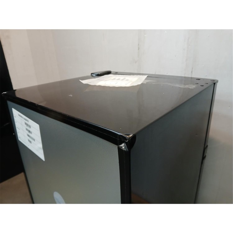 GRADE A3 - electriQ 80 Litre Under Counter Freestanding Fridge Freezer - Black