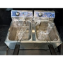 Refurbished Hamoki EF-132 Electric Countertop Fryer 2 x 13ltr Twin Tank 2 x 3kW 13amp - Commercial Catering Model