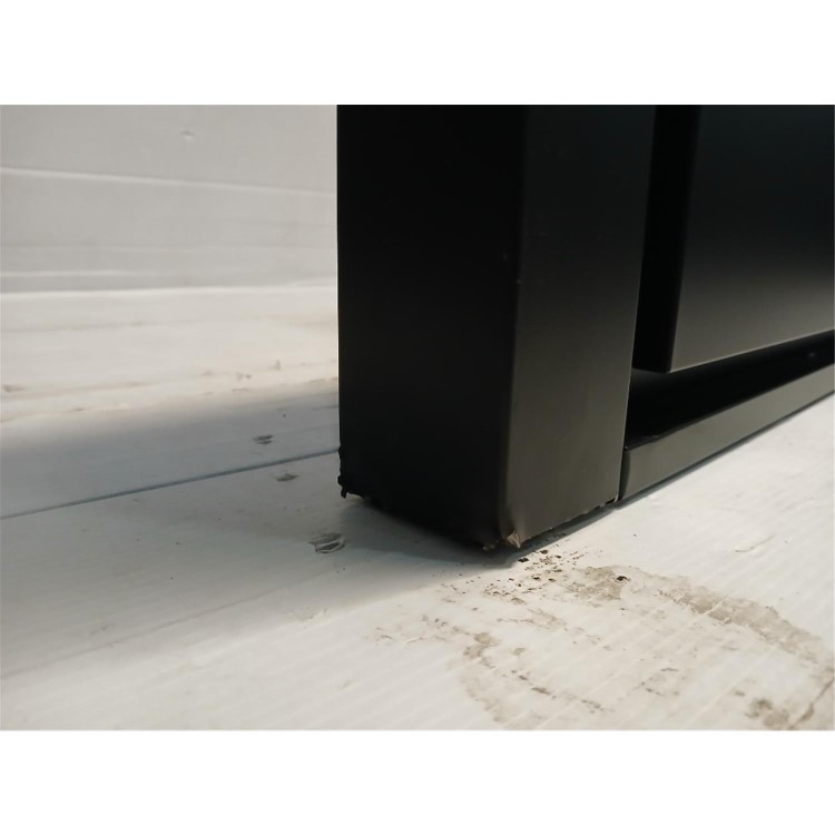 GRADE A3 - electriQ 90cm Slimline Chimney Hood - Black 