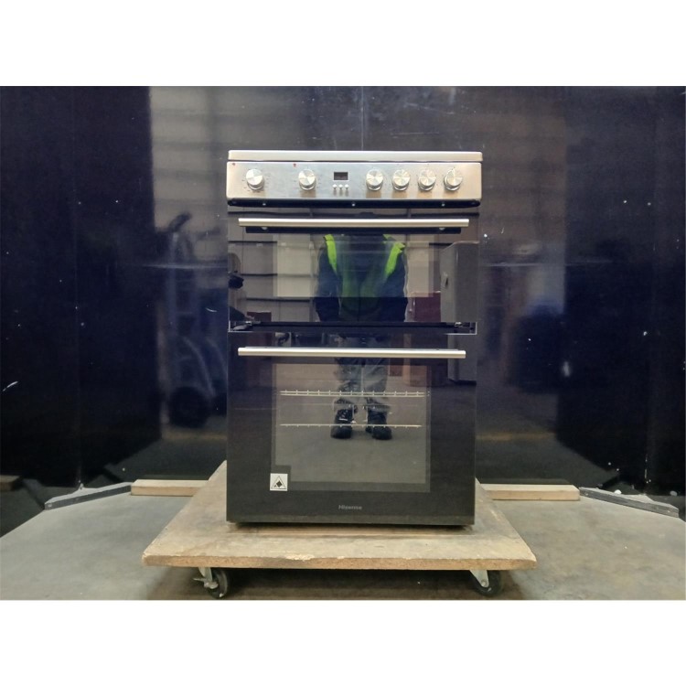 GRADE A2 - Hisense 60cm Electric Cooker - Stainless Steel