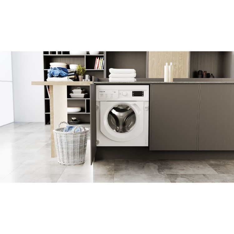Hotpoint Anti-Stain 9kg Wash 6kg Dry 1400rpm Integrated Washer Dryer - White