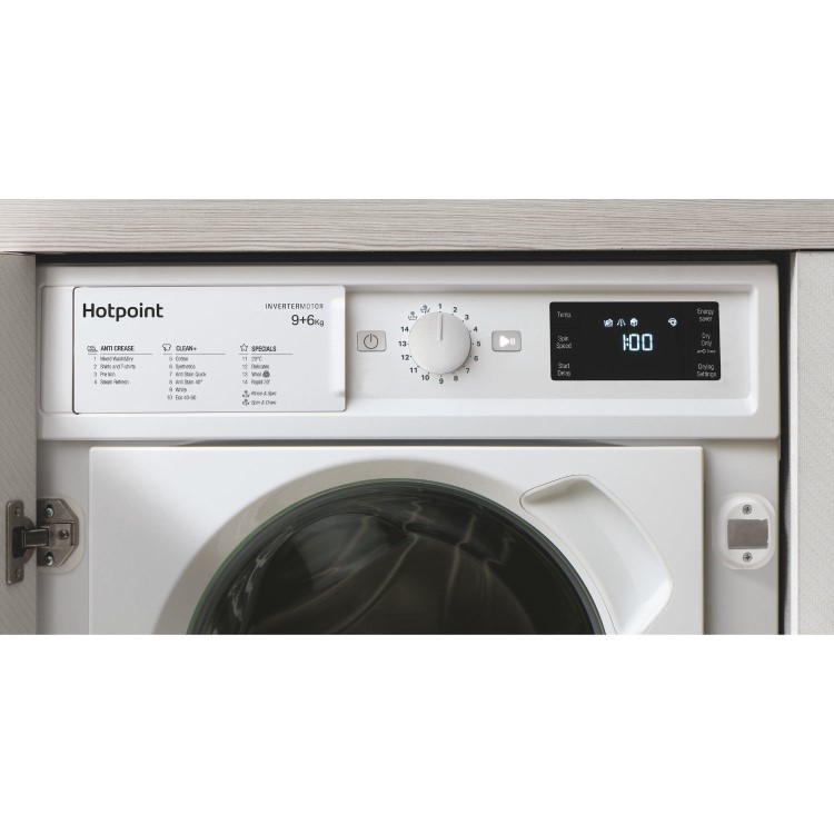 Hotpoint Anti-Stain 9kg Wash 6kg Dry 1400rpm Integrated Washer Dryer - White