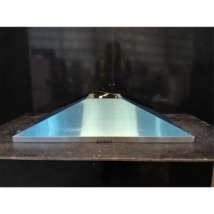 GRADE A3 - electriQ 90cm Traditional Chimney Cooker Hood - Stainless Steel