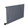 GRADE A3 - Anthracite Horizontal Smart Electric Radiator with Wi-Fi Thermostat - 1200W - H600xW1003mm - Bathroom Safe