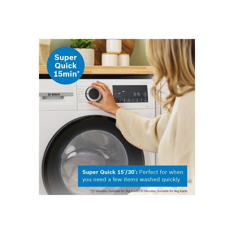 Refurbished Bosch Series 6 9kg 1400rpm Washing Machine - White