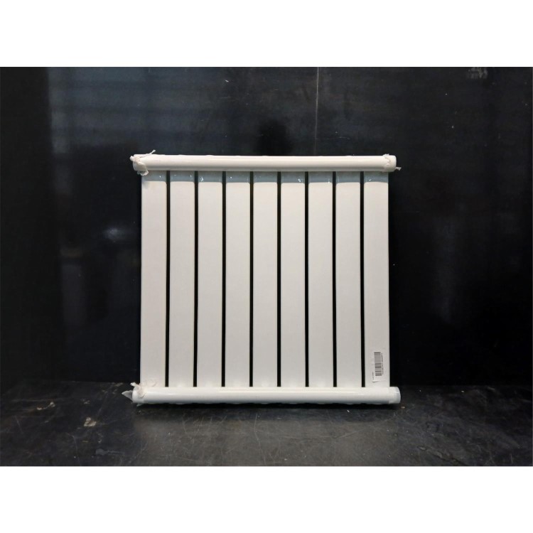 GRADE A3 - Riace White Horizontal Flat Designer Radiator 600x612mm Single Panel 1430 BTU