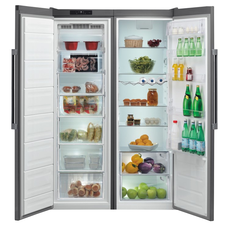 Refurbished Hotpoint 263 Litre Freestanding Upright Freezer - Graphite