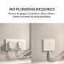 Refurbished - White Vertical Smart Electric Radiator with Wi-Fi Thermostat - 2000W - H1800xW354mm - Bathroom Safe