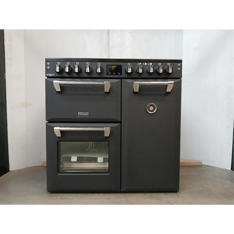 GRADE A2 - Stoves Richmond DX 90cm Electric Induction Range Cooker - Grey