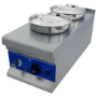 Refurbished Hamoki BM-2x4 Bain Marie With 2 Round Pots 2 x 4ltr And Drain Tap. 13 Amp Plug In