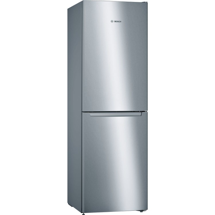 Refurbished Bosch Serie 2 300 Litre 50/50 Freestanding Fridge Freezer Frost Free - Stainless Steel Look