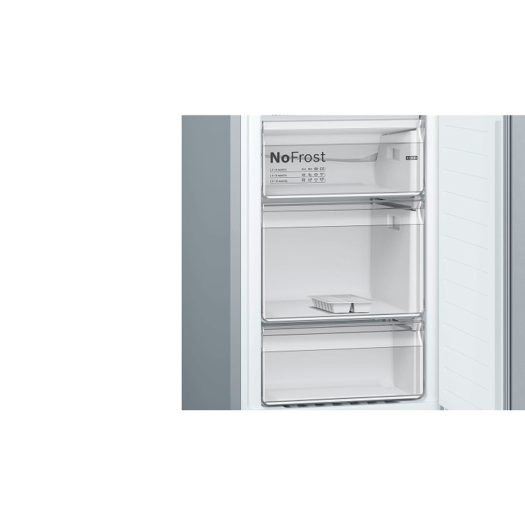Refurbished Bosch Serie 2 300 Litre 50/50 Freestanding Fridge Freezer Frost Free - Stainless Steel Look