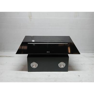 Refurbished Elica Shy 60cm Angled Cooker Hood - Black Glass