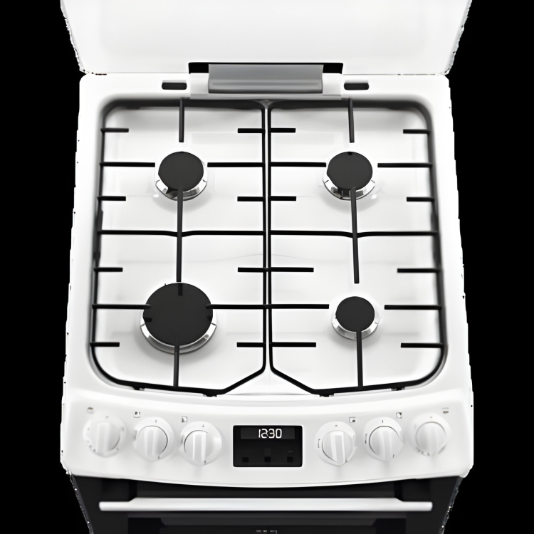 Refurbished AEG 55cm Gas Cooker with Lid - White