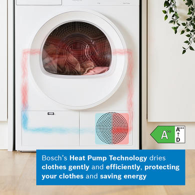 Refurbished Bosch Series 4 8kg Heat Pump Tumble Dryer - White