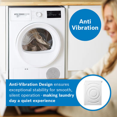Refurbished Bosch Series 4 8kg Heat Pump Tumble Dryer - White