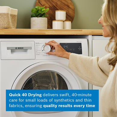 Refurbished Bosch Series 4 8kg Heat Pump Tumble Dryer - White