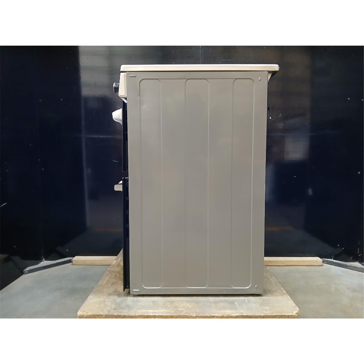 GRADE A2 - electriQ 60cm Double Oven Dual Fuel Cooker with Mirror Door