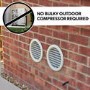 electriQ iQool 12000 BTU Wall Mounted All-In-One Smart Air Conditioner with Heat Pump - No Outdoor Unit Needed