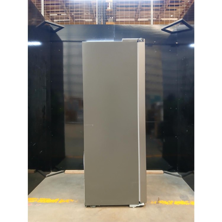 GRADE A2 - electriQ 513 Litre Side-by-Side American Fridge Freezer – Stainless Steel