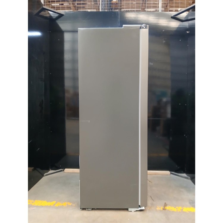 GRADE A2 - electriQ 513 Litre Side-by-Side American Fridge Freezer – Stainless Steel