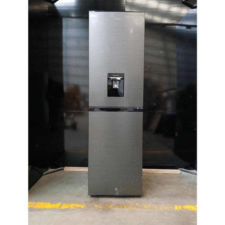 GRADE A2 - Hotpoint 268 Litre 50/50 Freestanding Fridge Freezer - Dark Stainless Steel