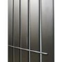 GRADE A3 - Riace Midnight Black Vertical Flat Designer Radiator 1600x408mm Single Panel 2442 BTU