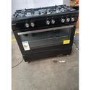 GRADE A2 - electriQ 90cm Gas Single Oven Range Cooker - Black