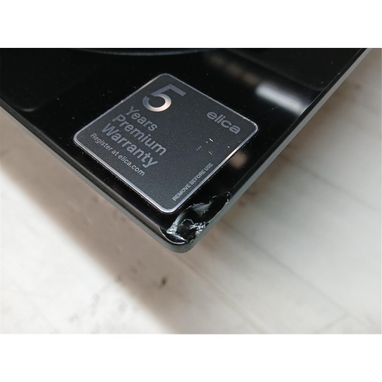 Refurbished Elica Nikolatesla Flame 88cm Gas Venting Hob with Built-In Extractor Fan - Black