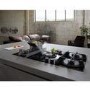Refurbished Elica Nikolatesla Flame 88cm Gas Venting Hob with Built-In Extractor Fan - Black