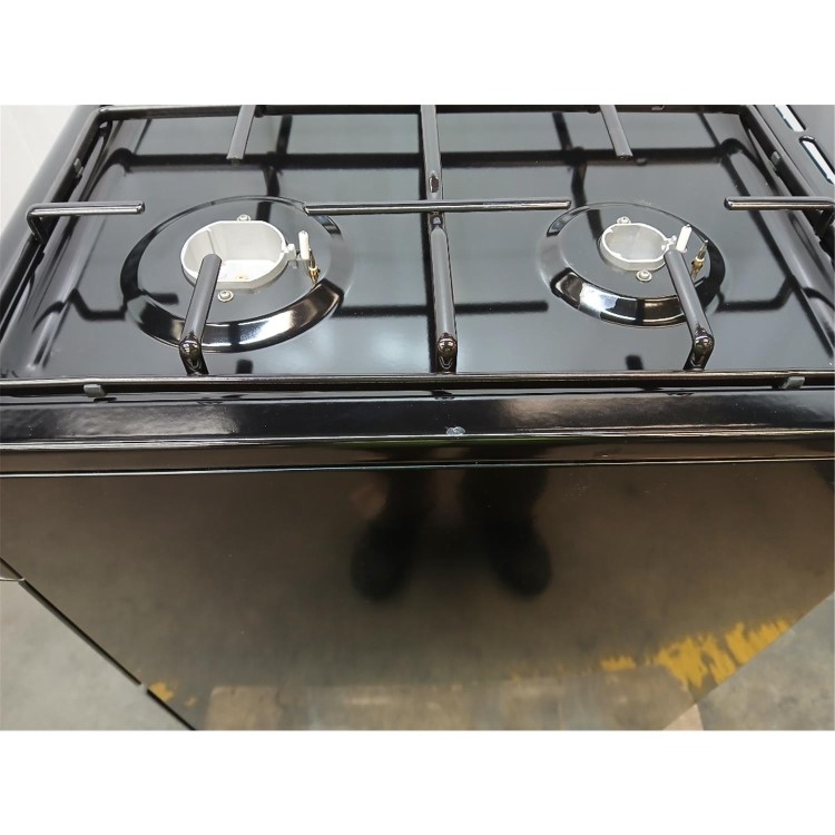 GRADE A2 - electriQ 60cm Dual Fuel Cooker - Black