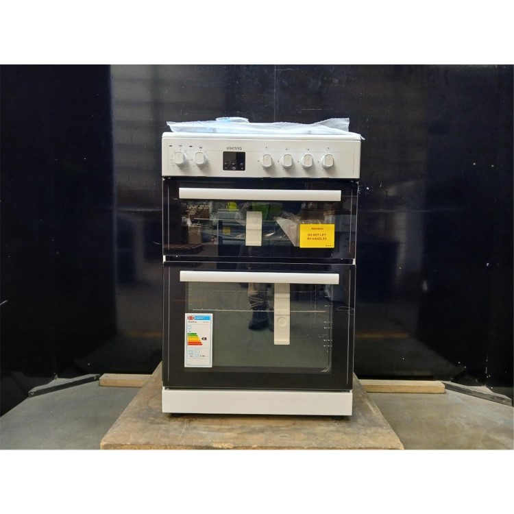 GRADE A2 - electriQ 60cm Dual Fuel Cooker - White