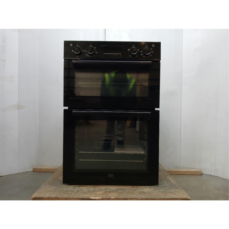 GRADE A2 - Beko BBDF22300B Built-In Electric Double Oven - Black   