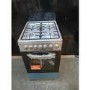 Refurbished Indesit 50cm Dual Fuel Cooker - Stainless Steel