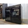 GRADE A2 - electriQ 100cm Dual Fuel Range Cooker - Black