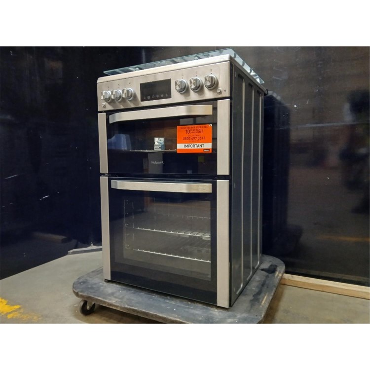 GRADE A2 - Hotpoint 60cm Gas Cooker - Stainless steel