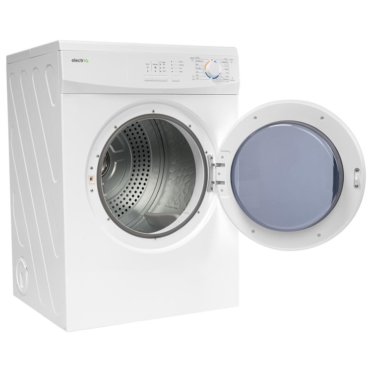 electriQ Series 2 7kg Vented Tumble Dryer - Reverse Action - White
