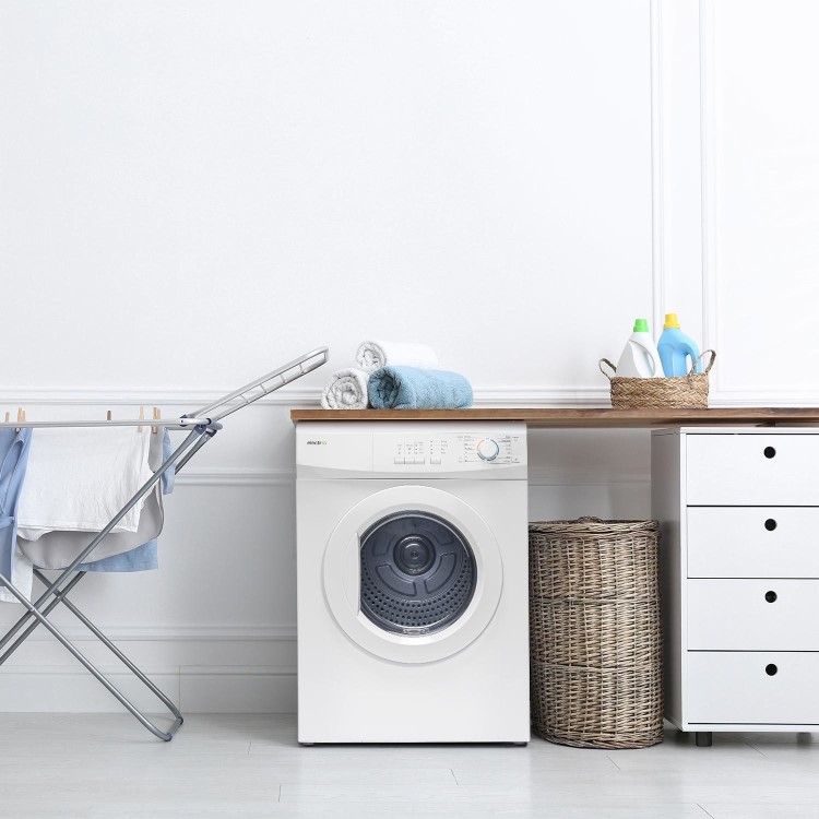 electriQ Series 2 7kg Vented Tumble Dryer - Reverse Action - White