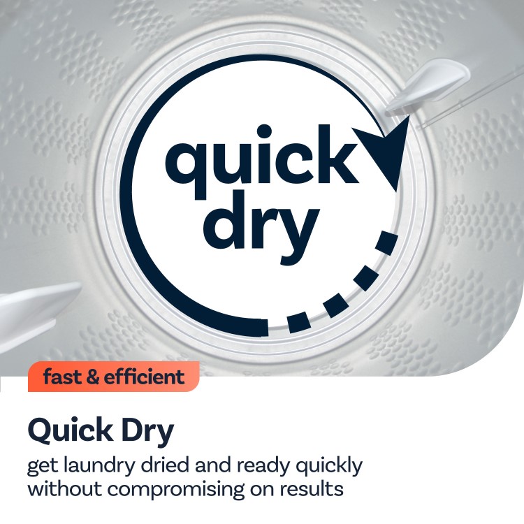 electriQ Series 2 7kg Vented Tumble Dryer - Reverse Action - White