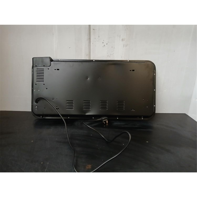 Refurbished electriQ 2000W Smart Electric Designer Metal Panel Heater - Wall Mountable & Bathroom Safe - Black