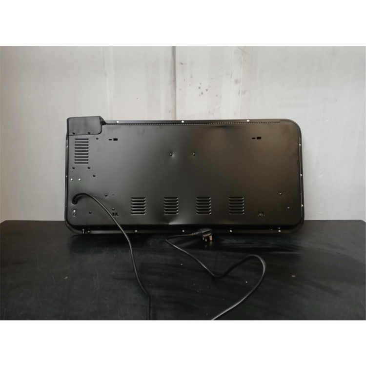 Refurbished electriQ 2000W Smart Electric Designer Metal Panel Heater - Wall Mountable & Bathroom Safe - Black