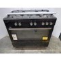 GRADE A2 - electriQ 90cm Gas Single Oven Range Cooker - Black