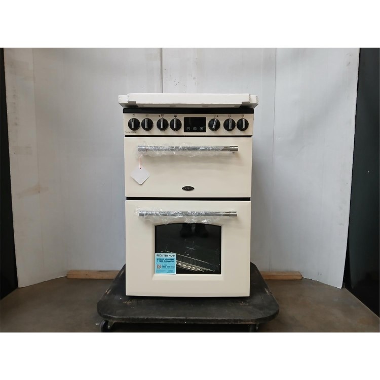 GRADE A2 - Belling Farmhouse 60cm Dual Fuel Cooker - Cream