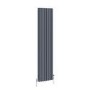 Refurbished Reggio Anthracite Vertical Triple Column Traditional Radiator 1500x380mm 3751 BTU - Cast Iron Style
