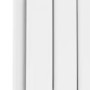 GRADE A3 - Riace White Horizontal Flat Designer Radiator 600x884mm Double Panel 3342 BTU