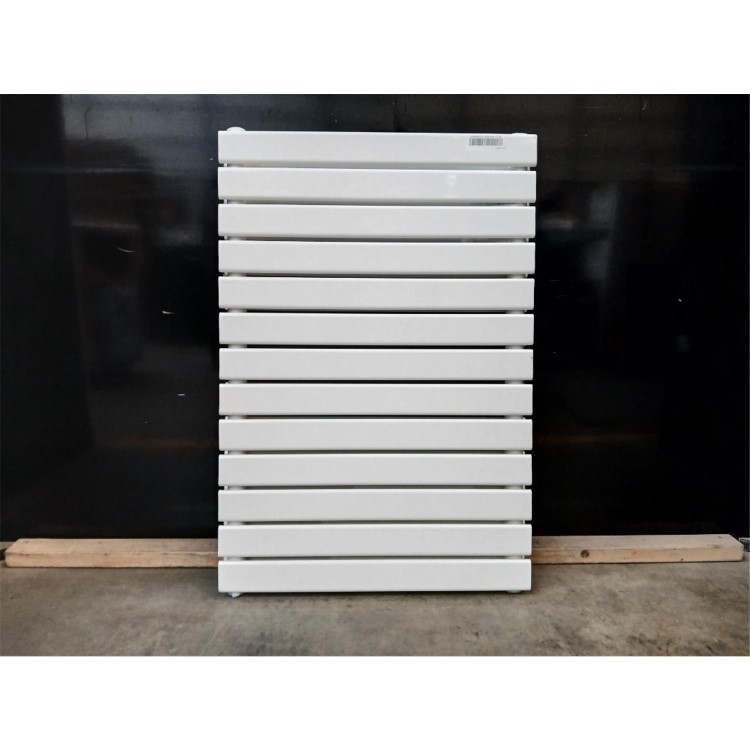 GRADE A3 - Riace White Horizontal Flat Designer Radiator 600x884mm Double Panel 3342 BTU