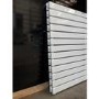 GRADE A3 - Riace White Horizontal Flat Designer Radiator 600x884mm Double Panel 3342 BTU