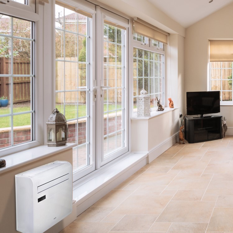Refurbished electriQ iQool 10000 BTU Mounted All-In-One Smart Air Conditioner with Heat Pump - No Outdoor Unit Needed
