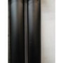 GRADE A3 - Specchio Midnight Black Vertical Oval Designer Radiator with Mirror 1800x500mm Single Panel 2680 BTU